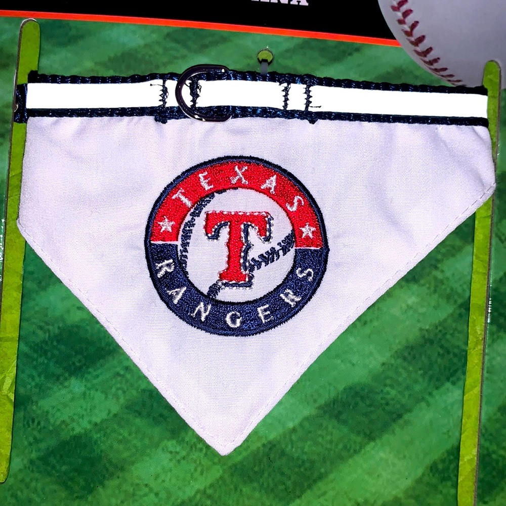 Reflective Small Texas Rangers pet collar bandana